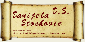 Danijela Stošković vizit kartica